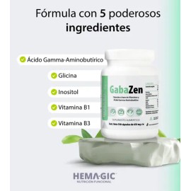 Hemagic GabaZen Inositol Cápsulas Vitaminas Multivitamínicos 100 U