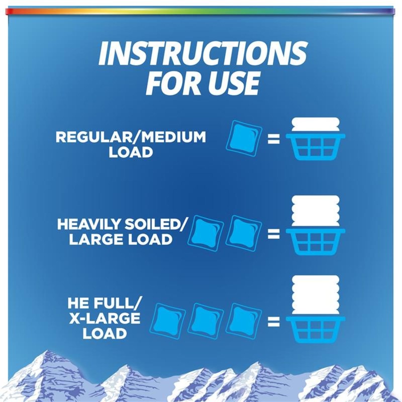 Purex 4-in-1 Laundry Detergent Pacs, Mountain Breeze, 66 Count, Brightening