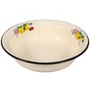 MAGICLULU Vintage Enamel Bowl 8.74 Inch Large Mixing Bowl Deep