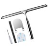 Silver Stainless Steel Shower Squeegee, Squeegee Shower with 1 Metal