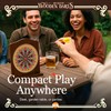 SOL Desktop Wooden Dart Board Set - Compact Tabletop Game