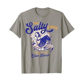 Salty Siren Cocktail Bar: Nautical Summer Party Mermaid T-Shirt