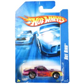 Mattel Hot Wheels 2006 1:64 Scale Purple With Orange Flames Hot Bird Pontiac Trans Am Die Cast Car #198