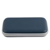 Black Soft Harmonica Carrying Case with Zipper, PU Leather Fabric,