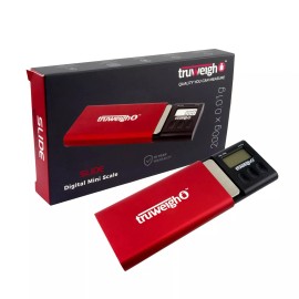 Truweigh Slide Digital Mini Scale – 200g x 0.01g - Red
