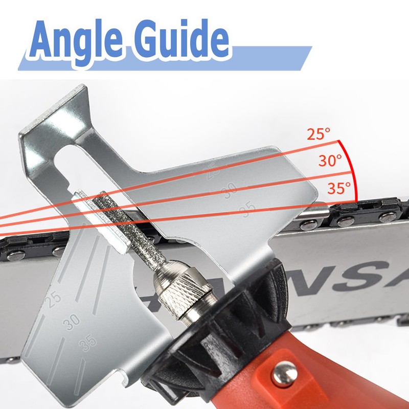Mesee 2 Packs Chainsaw Sharpening Attachment Kit, Chain Saw Blade