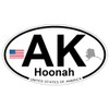US Decal, Inc. Hoonah, Alaska Oval Sticker