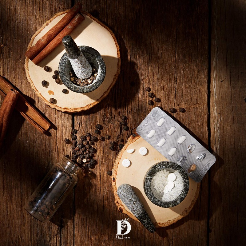 Dakorn Mortar and Pestle Set, Granite with Unpolished Inside, Tiny