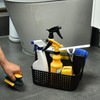 ALINK Plastic Shower Caddy Basket, Portable Divided Cleaning Supply Storage