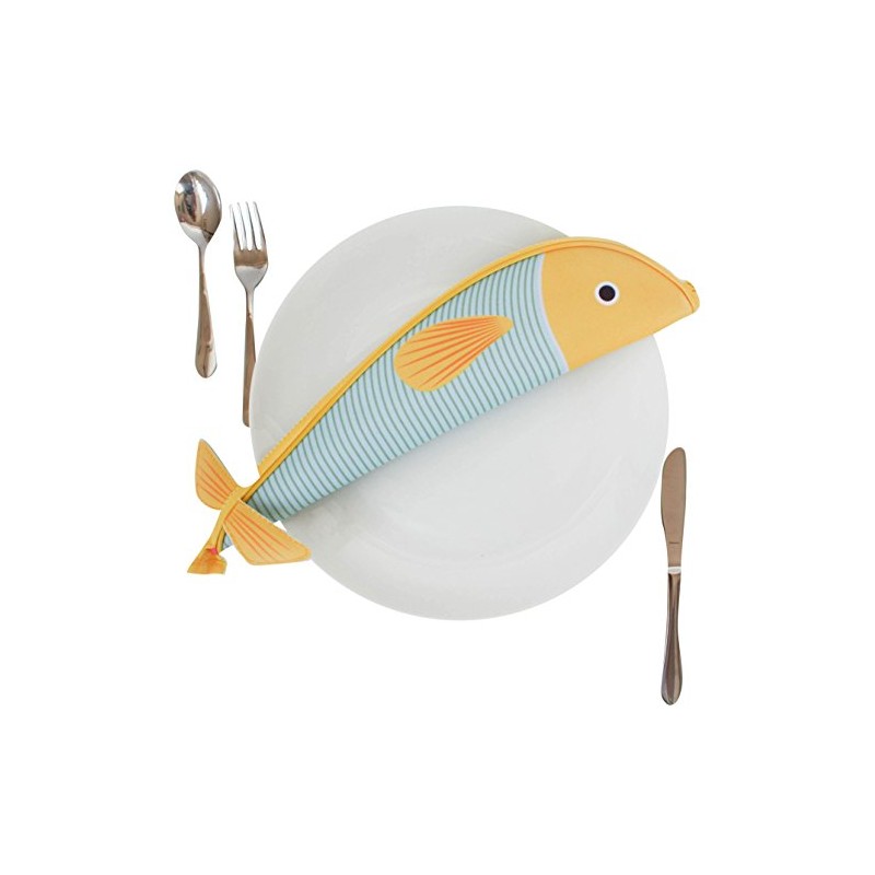 Gift Republic, Polyester, Multi, Fish Pencil Case