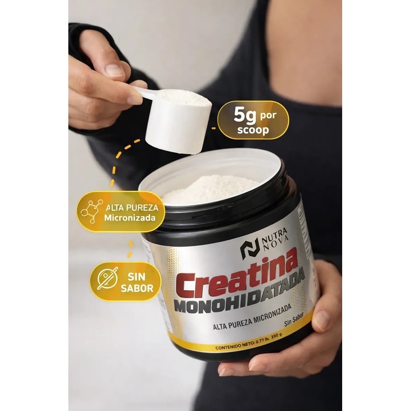 Creatina Monohidratada Nutra Nova 350g Sin Sabor