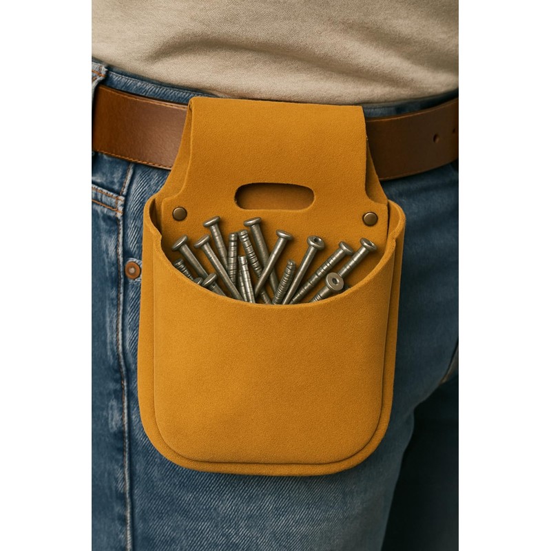 Kaufmann Nail Bag Made of Cowhide Leather (Nail Bag)