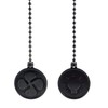 Antrader Ceiling Fan Pull Chain Set,12-Inch Round Fan Pull Chain