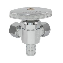 Eastman 04343LF Multi-Turn Dual Outlet Stop, 3/8" OD x 3/8" OD x 1/2" PEX, Chrome