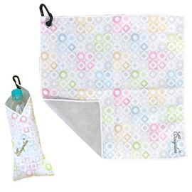 [Eooplus] Sticky Towel, Japanese Pattern, Water Absorption, Microfiber, Umbrella Cover, Pet Bottle Cover, Water Bottle Cover, Bento Wrap, Water Bottle Holder, with Carabiner, Camera Cloth, Lens