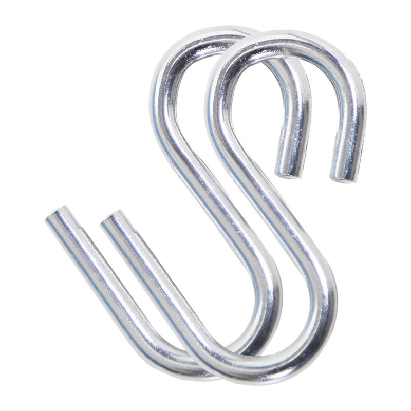 Denpetec 2pcs Stainless Steel Fishing Hiking Hammock Hook S Shaped