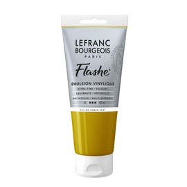 Lefranc Bourgeois Flashe Vinyl Paint, 80ml (2.7-oz) Tube, Stil de Grain Green