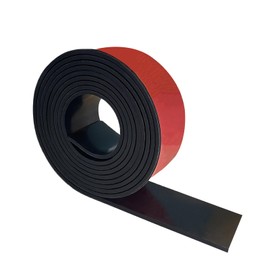 Adhesive Rubber Strips with Adhesive Backing 1/8(.125)" Thick x 2" Wide x 10' Long, Neoprene Rubber Adhesive Strip for Sealing Supports Protection Gaskets