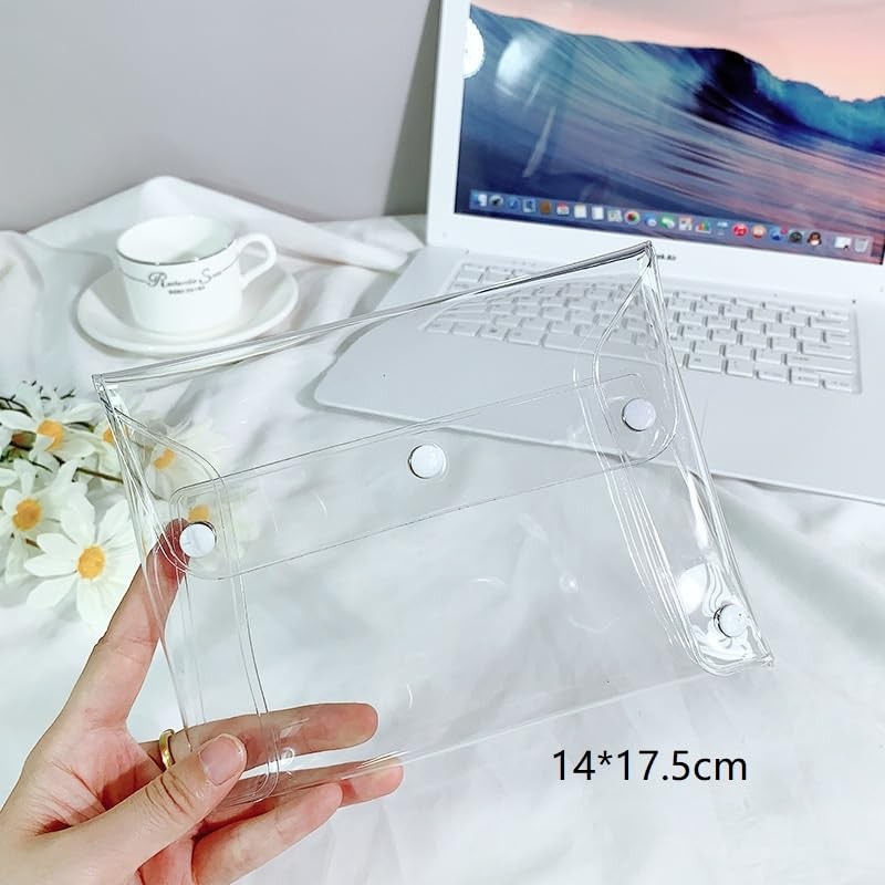 3Pcs Mini PVC Makeup Bag Plastic Cosmetic Organizer Bag Pouch
