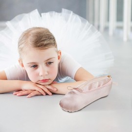 Ballet Shoes Bag,Travel Bag Case Small Dance Makeup Organizer | Make up Bag with Zipper, Portable Toiletry Bag for Ballet Dancer Women Girls