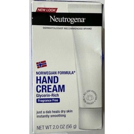 Neutrogena Norwegian Formula Moisturizing Hand Cream Formulated with Glycerin for Dry, Rough Hands, Fragrance-Free Intensive Hand Lotion, 2 Oz (Pack of 6)