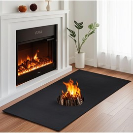 Hearth Rugs for Fireplaces Fire Resistant 47" x 29", Rectangle Fireproof Mat for Fireplace Floor Protector, Fireplace Mat Protect Carpets from High Temperature Hurt, Fire Retardant Floor Mat for Grill
