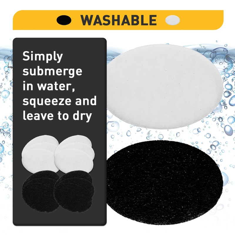 6 Packs Charcoal and Oil Vapor Replacement Filter, Compatible with