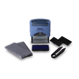 Shiny S-884 Self-Inking Stamp Customisable Blue, up to 5 lines of text
