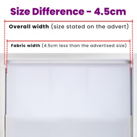 FURNISHED Daylight Roller Blind Trimmable Blinds Window Shade - Easy Install Non-blackout Fabric Complete Roller Blind Kit for Kitchen Living Room Bedroom, Black, 80W x 210H cm