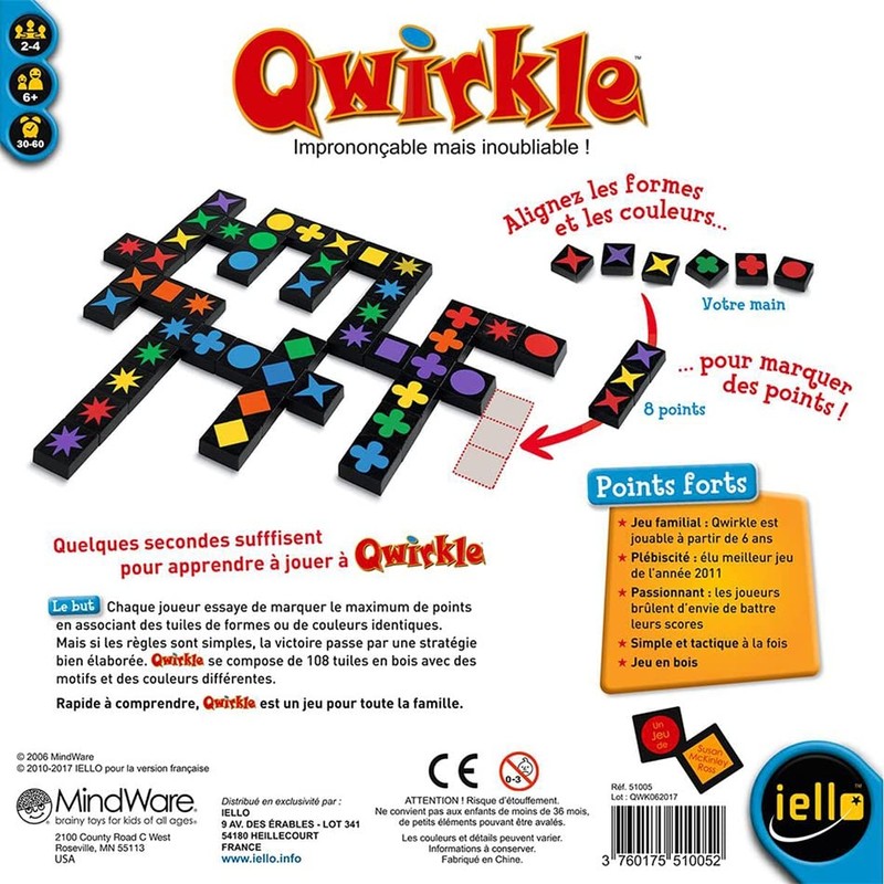 Tantrix Pocket + Qwirkle + 1 Blumie Bottle Opener (Qwirkle