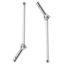 ARRCat Upgrades Part Drive Shaft for 1/8 Kraton 6S BLX,Outcast 6S BLX,Notorious 6S BLX,2pcs Front Drive Shaft Axles Upgrades Part,Harden Metal #45 Driveshaft Hop-up,(Upgrades Version),Silver