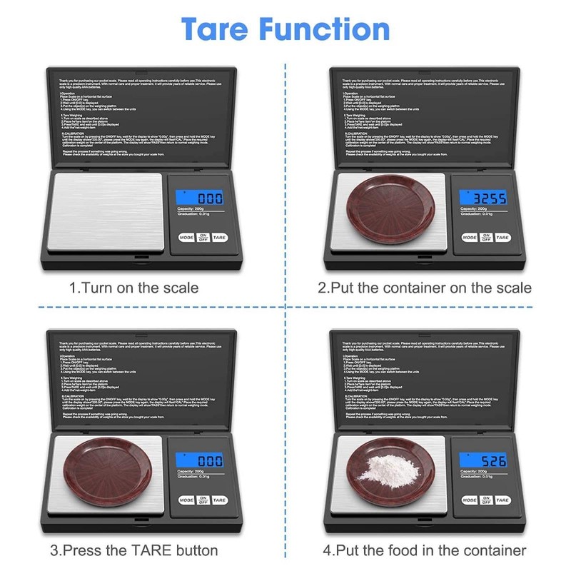 Mini Scale LCD Display Small Jewellery Coins Kitchen Baking Precision