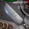 Kuwata 8 Inch Damascus Professional Black Gold Series Chefs Knife