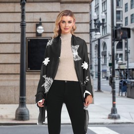 XUWU Moon Skull Cat Gothic Women's Scarf Shawl Scarves Fall Winter Weather Scarves And Wraps