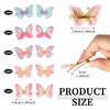 9 Pairs of Butterfly Hair Clips,Butterflyhair Accessories,Shiny Butterflyhair Clips for