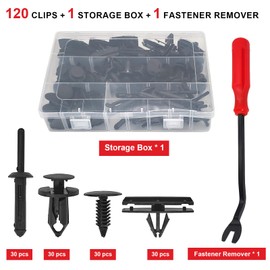 121PCS Fender Clips for 2007-2022 Jeep Wrangler JL JK & 2005-2010 Grand Cherokee, Retainer Push Pins 6030441, Plastic Rivets 6506007AA, Rocker Molding Clips 68039280AA, Grill Bumper Push Pins 6503598