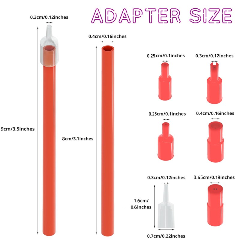 Butane Tank Adapter - 3 Sets Butane Nozzle Tips -