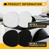 6 Packs Charcoal and Oil Vapor Replacement Filter, Compatible with