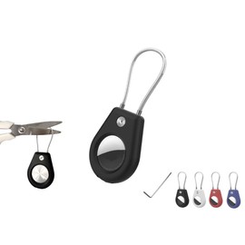 AUTOMAX izumi Lockable Airtag Case (White) Unremovable Air Tag Case Anti-Theft Key Air Tag Keychain Air Tag Case Air Tag Cover Protection