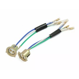 YUNSHUO P15D 3-Wires Motorcycle Scooter Headlight Head Lamps Socket Holder Adapter plugs