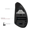 Left Handed Mouse, Ergonomic 2.4GHz Vertical Optical Wireless Mouse with