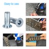 Awclub 5/16-18 Multi-Grip Rivet Nuts, 24pcs Pre-Bulbed Shank Flat Head