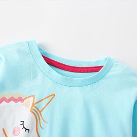 Kids Girls Clothes Set Toddlers Long Sleeve Print Top and Leggings Pants Outfit Fall Winter Clothing,Pat3/3-4Y