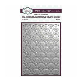 Creative Expressions Art Deco Arches 5 in x 7 in 3D Embossing Folder, 5 x 7 in