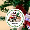 Farm Lover Ornament Gift, Customized Farmer Christmas 2024 Keepsake Ornament