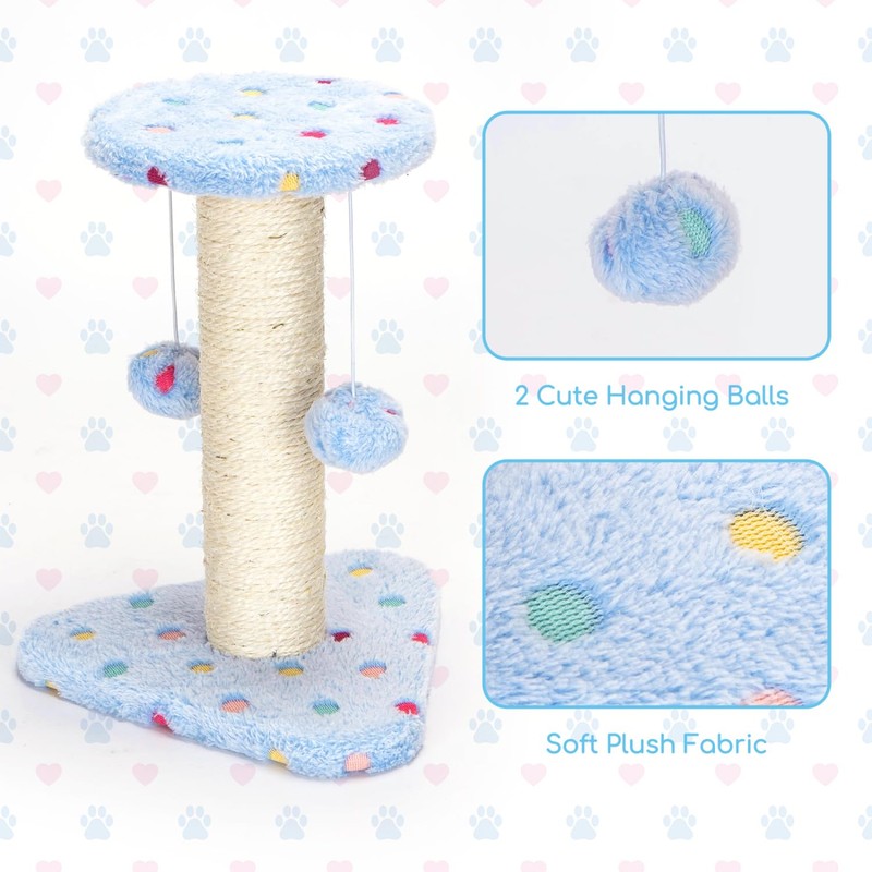 Nobleza Cat Scratching Post Small Cat Activity Center Kitty Climbing