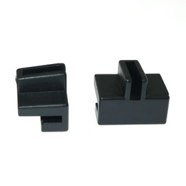 RLECS 10PCS Black Hanging File Rail Clips for Wood Drawers - Specialty Storage File Cabinet Rails, Plastic Drawer Sides