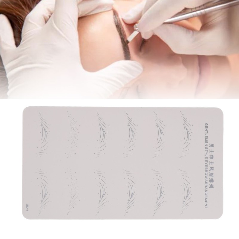 5Pcs Double Sided Microblading Practice Skin Soft Silicone Eyebrow Tattoos