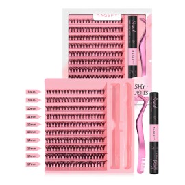 Lashes Blister Maquillaje Extensiones Pestañas+adhesivo+clip Color Estilo 1