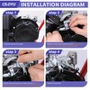 CILOYU Throttle Control Linkage Bracket with Mini Bike Throttle Kit